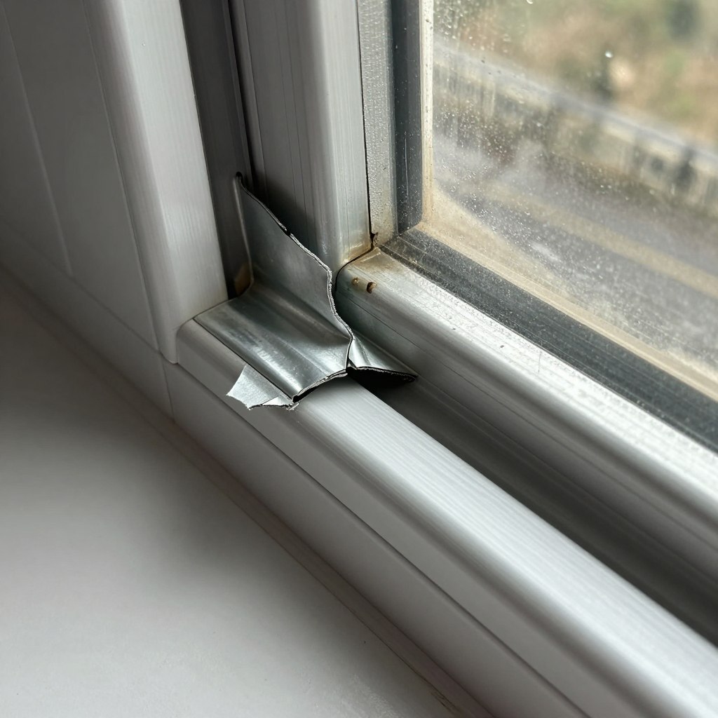 Deteriorated seals on aluminium windows causing problems