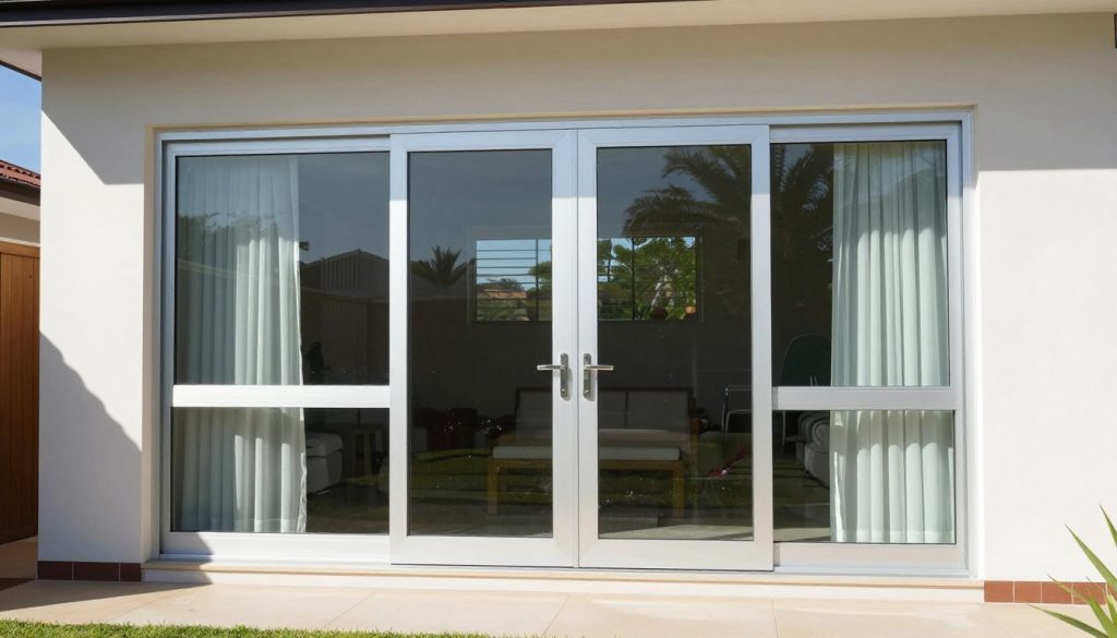 Well-maintained aluminium windows and doors on a modern home